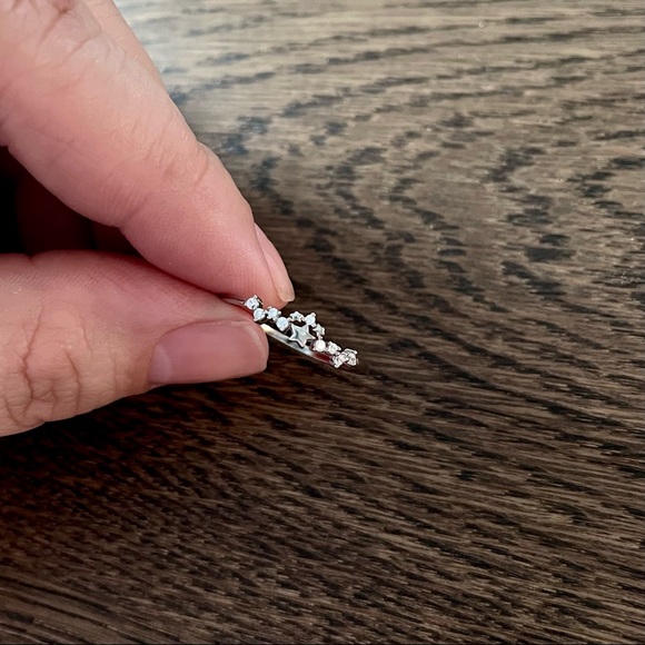 Silver Starry Constellation Ring - size 8.5 - Picture 3 of 5